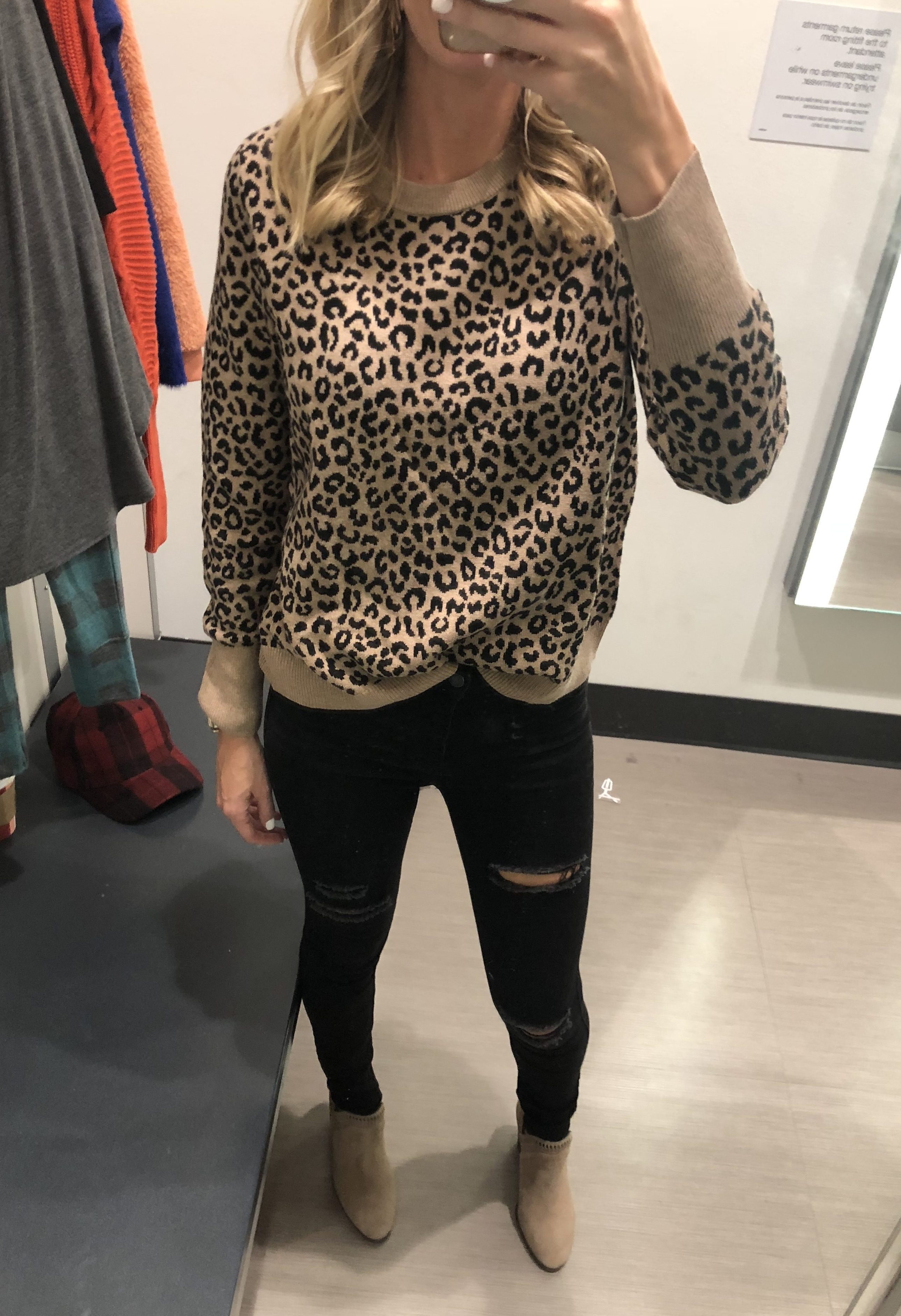 Target best sale leopard sweater