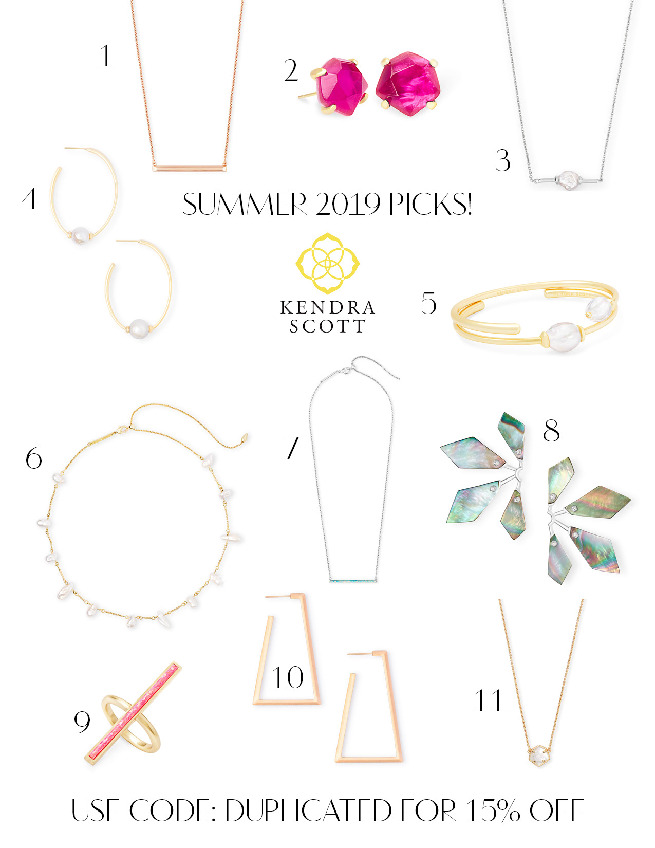 Kendra Scott Summer Collection Style Duplicated