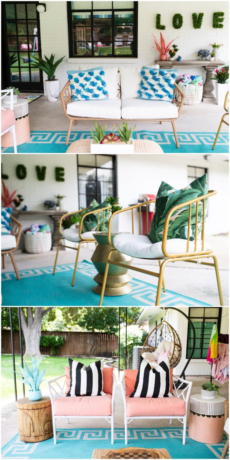 Paige's Palm Springs Inspired Patio Style Duplicated