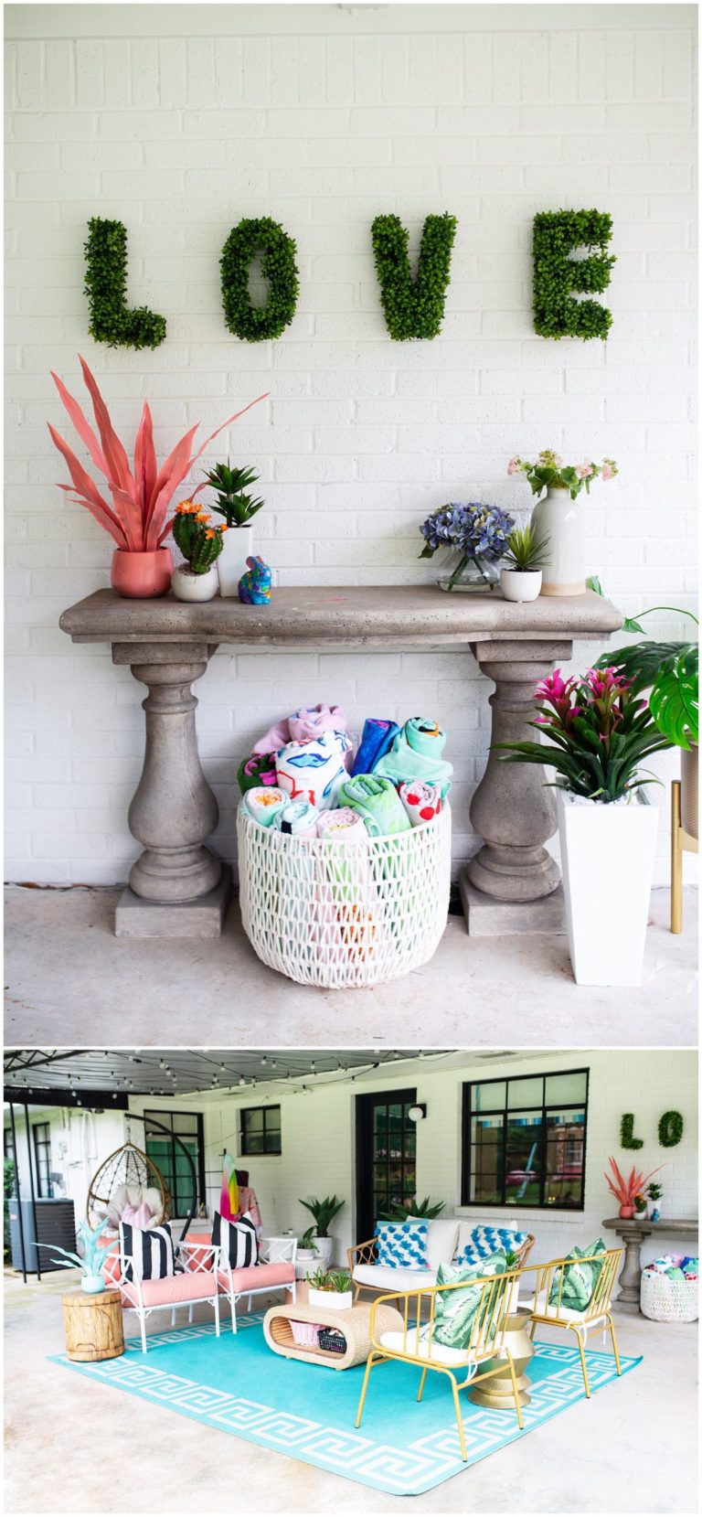 Paige's Palm Springs Inspired Patio Style Duplicated