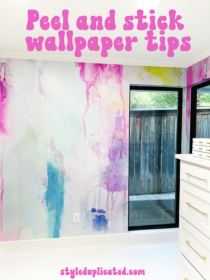 peel and stick wallpaper tips